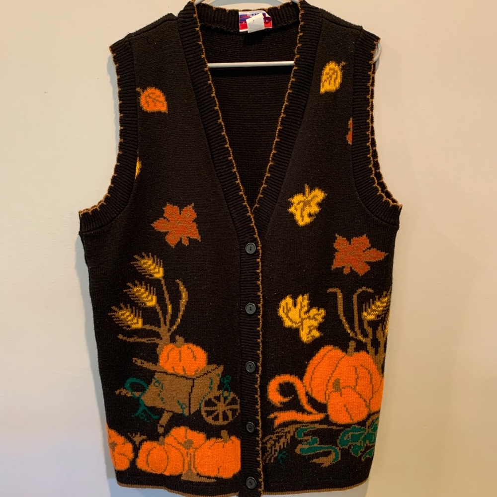 JJ Poole brand, vintage style woman’s fall vest, L